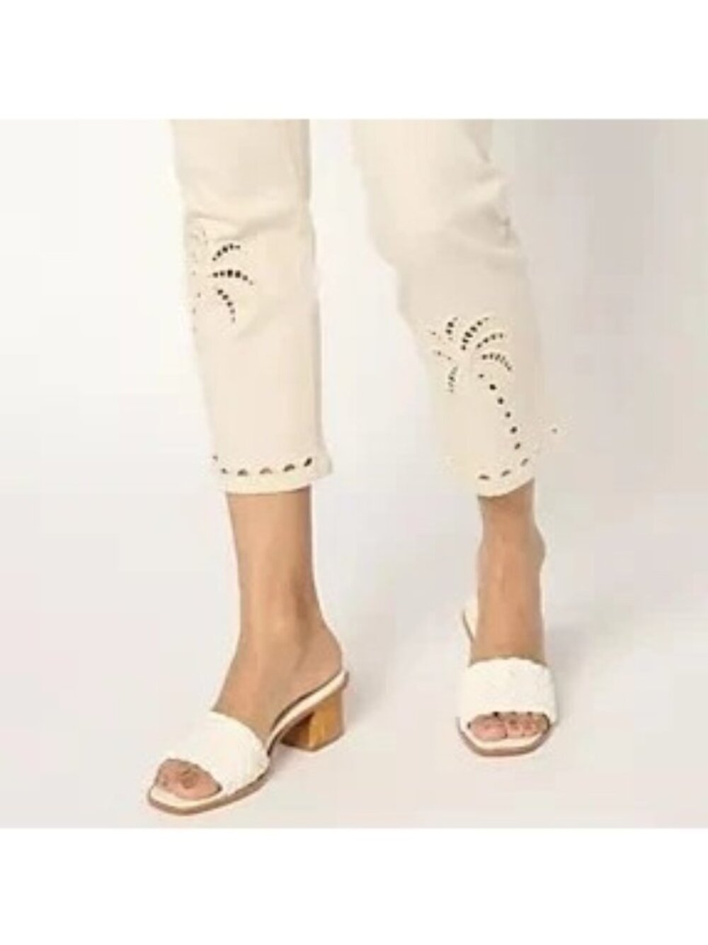Belle By Kim Gravel Regular TripleLuxe Twill Eyelet Palms Crops Sand Bar 16